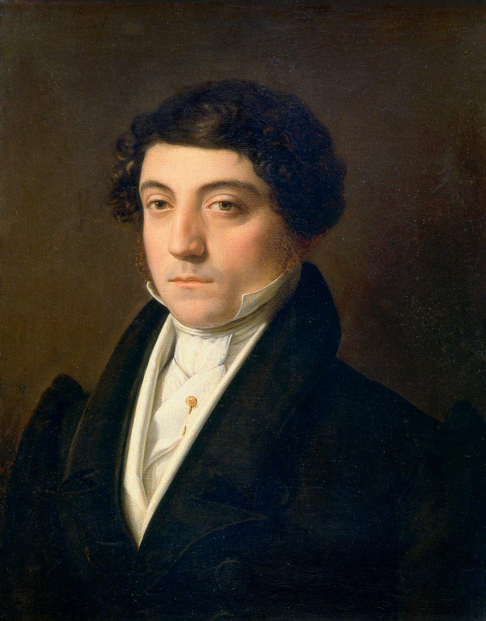 Portrait peint de Gioachino Rossini jeune